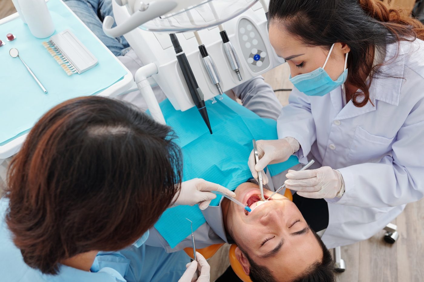Treating teeth of patient