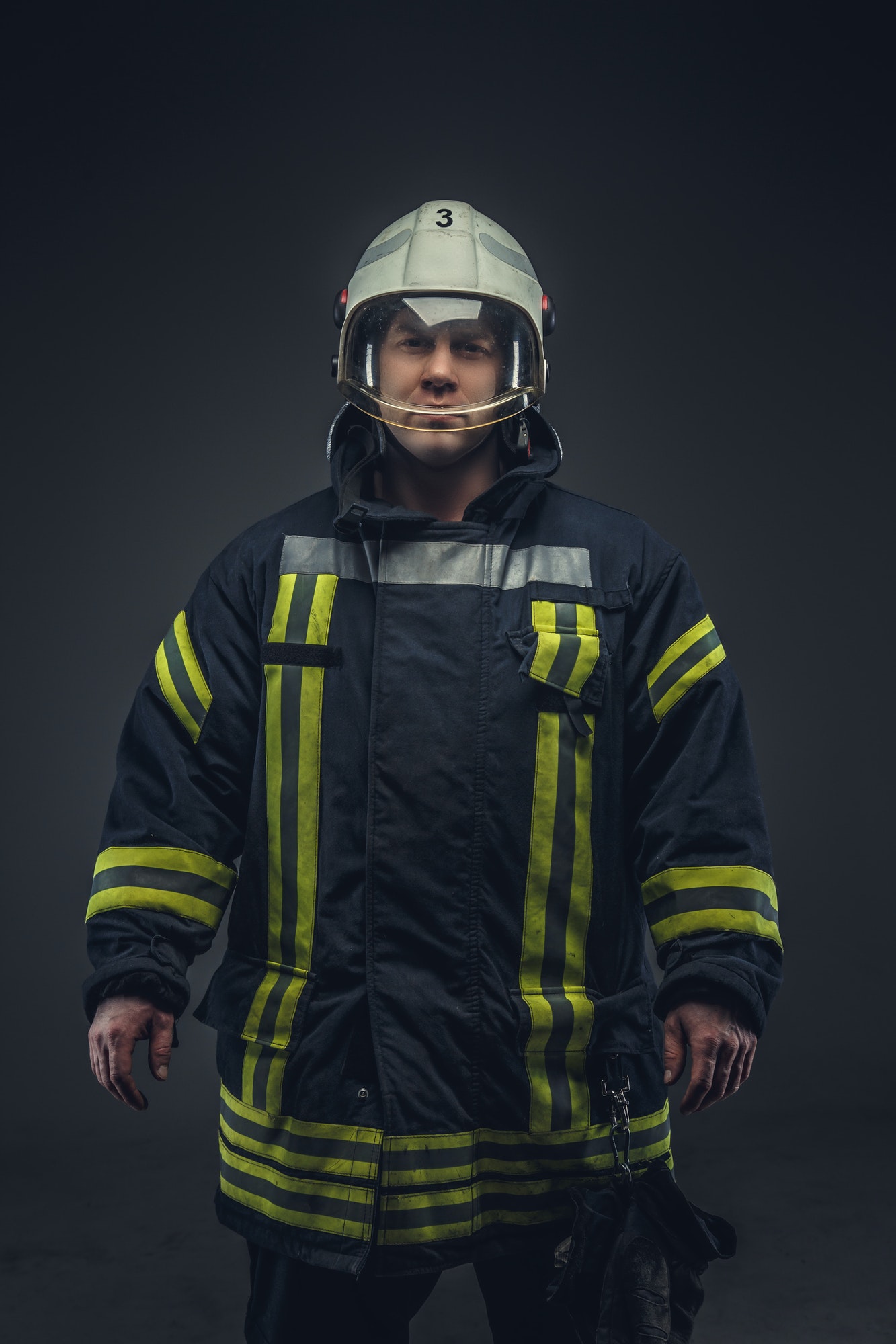 Picture of firefighter in uniform.