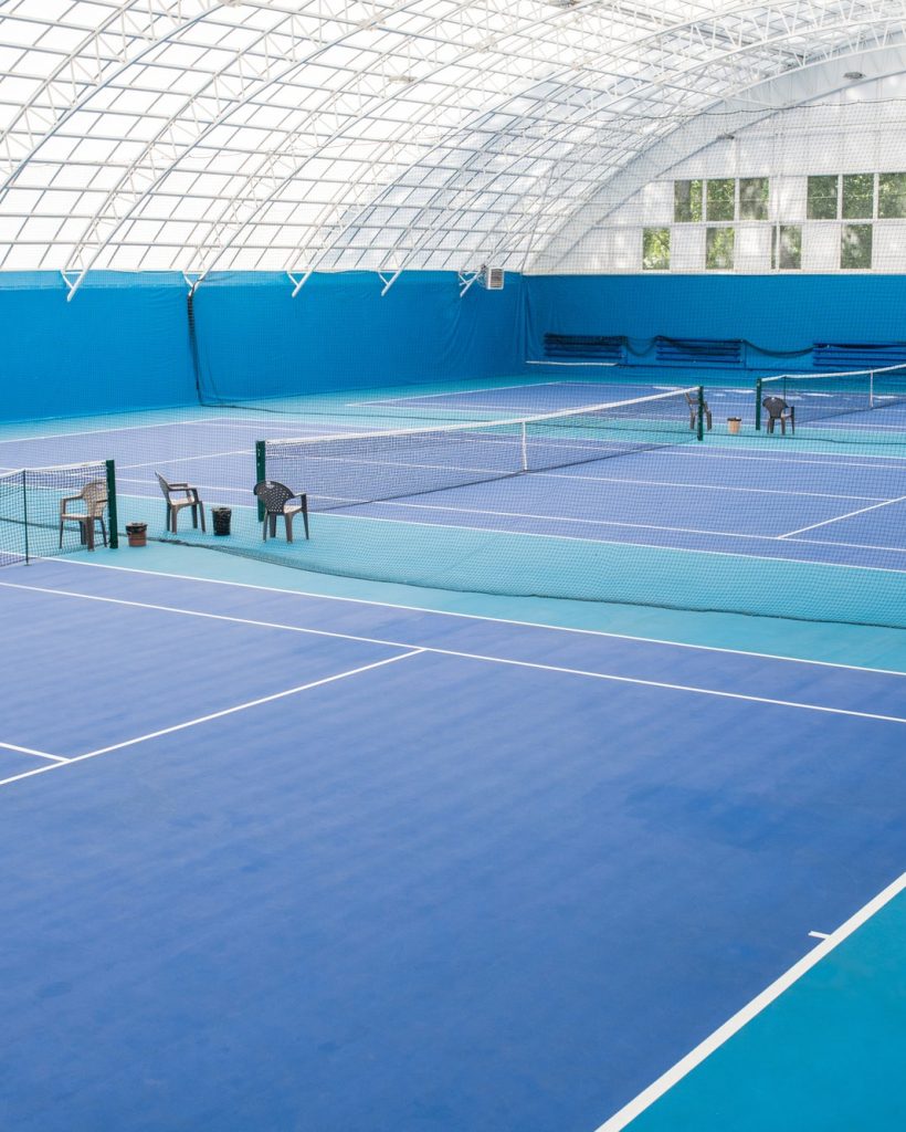 Blue Tennis Court